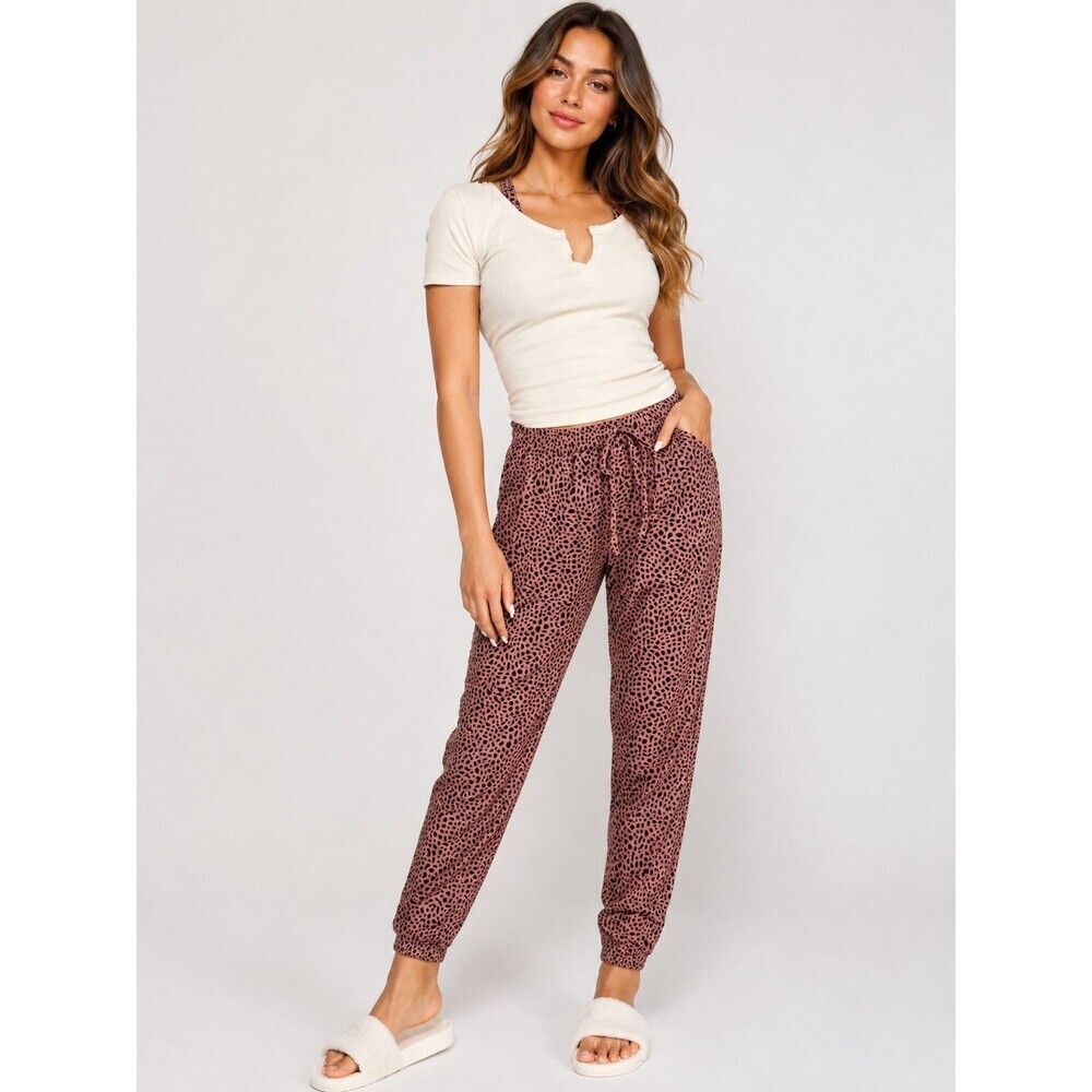 Victoria's Secret PINK Easy Jogger Womens XS Animal Print Lounge Pants NWT